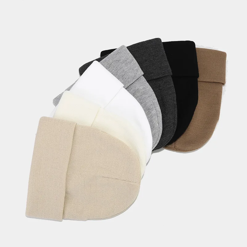 2024 Autumn/Spring Man’s Camouflage Knitting Hat Pure Colour Elastic Cap Unisex Warm Fashion Hat Female’s Leisured Beanie