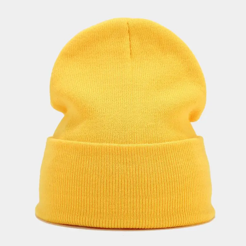 2024 Autumn/Spring Man’s Camouflage Knitting Hat Pure Colour Elastic Cap Unisex Warm Fashion Hat Female’s Leisured Beanie