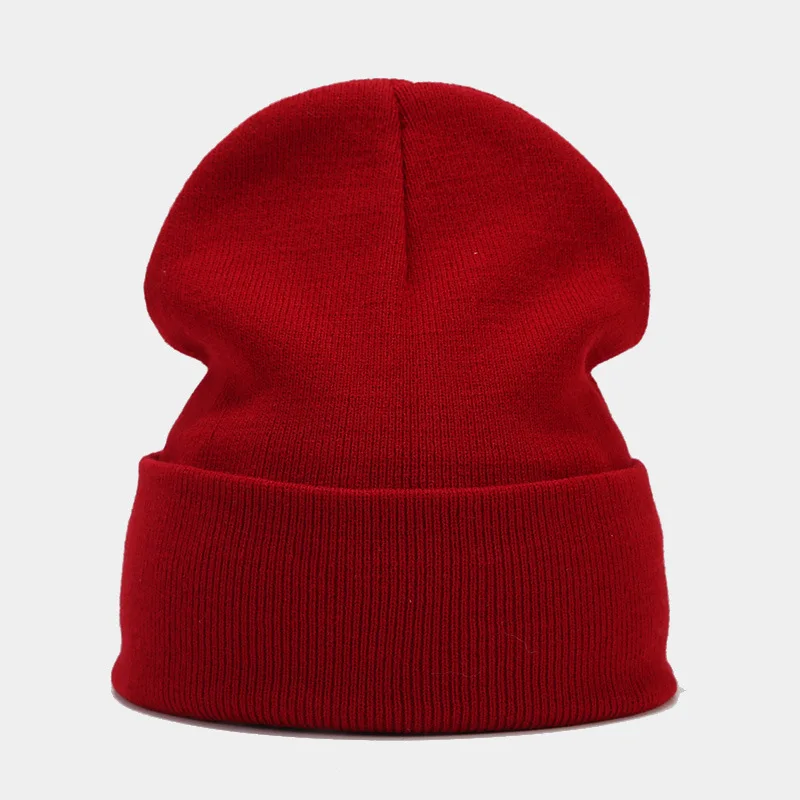 2024 Autumn/Spring Man’s Camouflage Knitting Hat Pure Colour Elastic Cap Unisex Warm Fashion Hat Female’s Leisured Beanie