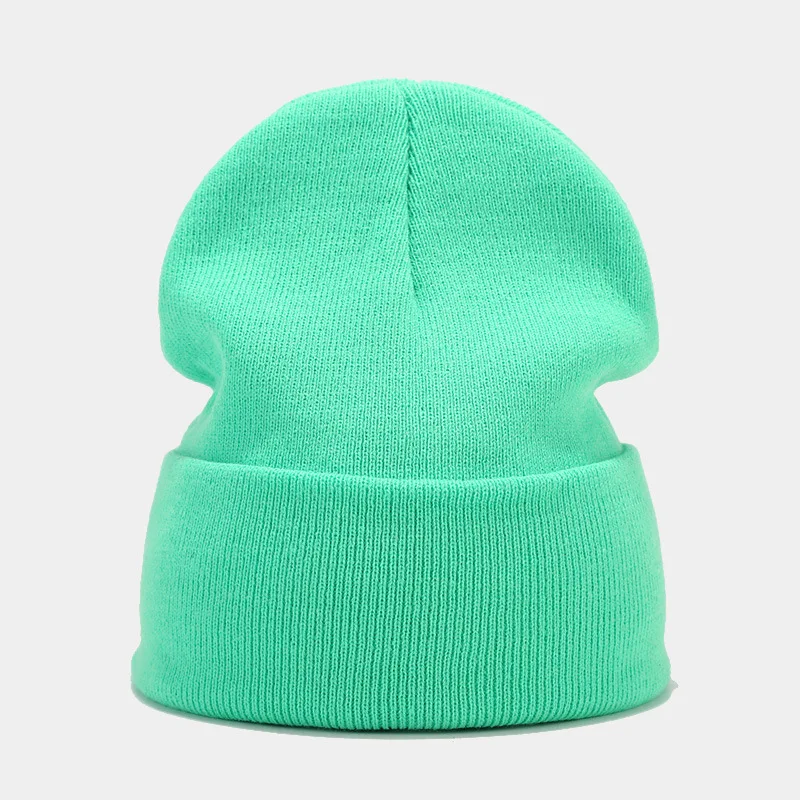 2024 Autumn/Spring Man’s Camouflage Knitting Hat Pure Colour Elastic Cap Unisex Warm Fashion Hat Female’s Leisured Beanie