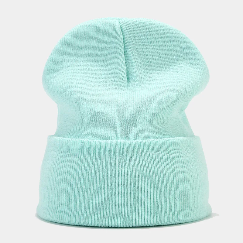 2024 Autumn/Spring Man’s Camouflage Knitting Hat Pure Colour Elastic Cap Unisex Warm Fashion Hat Female’s Leisured Beanie