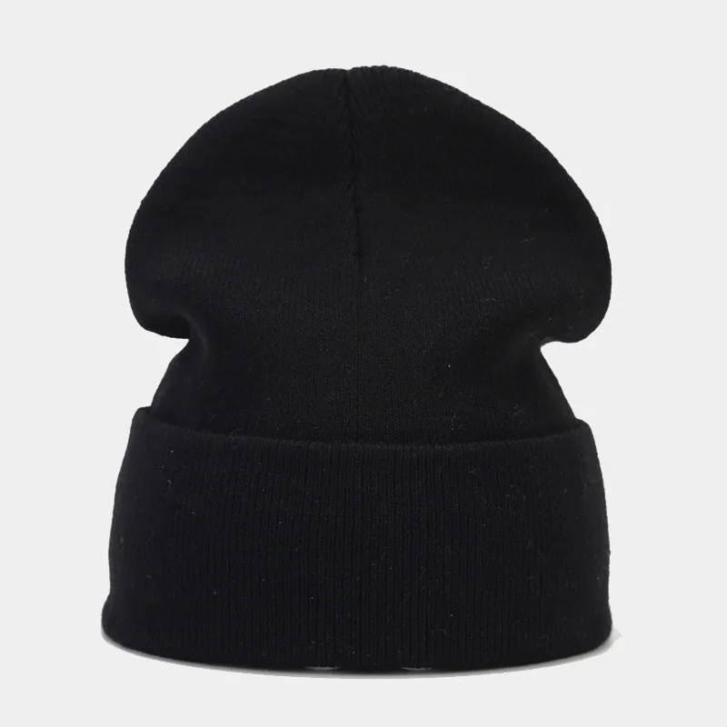 2024 Autumn/Spring Man’s Camouflage Knitting Hat Pure Colour Elastic Cap Unisex Warm Fashion Hat Female’s Leisured Beanie