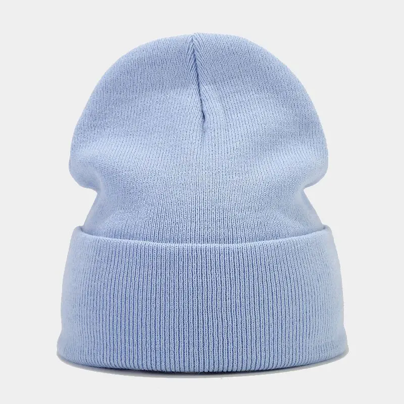 2024 Autumn/Spring Man’s Camouflage Knitting Hat Pure Colour Elastic Cap Unisex Warm Fashion Hat Female’s Leisured Beanie