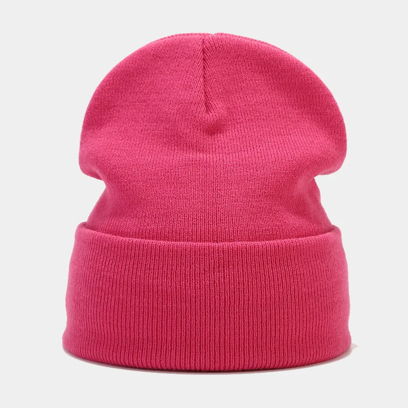 2024 Autumn/Spring Man’s Camouflage Knitting Hat Pure Colour Elastic Cap Unisex Warm Fashion Hat Female’s Leisured Beanie