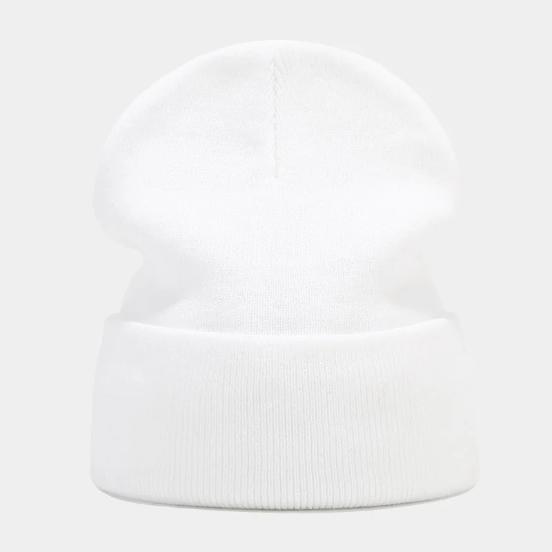 2024 Autumn/Spring Man’s Camouflage Knitting Hat Pure Colour Elastic Cap Unisex Warm Fashion Hat Female’s Leisured Beanie