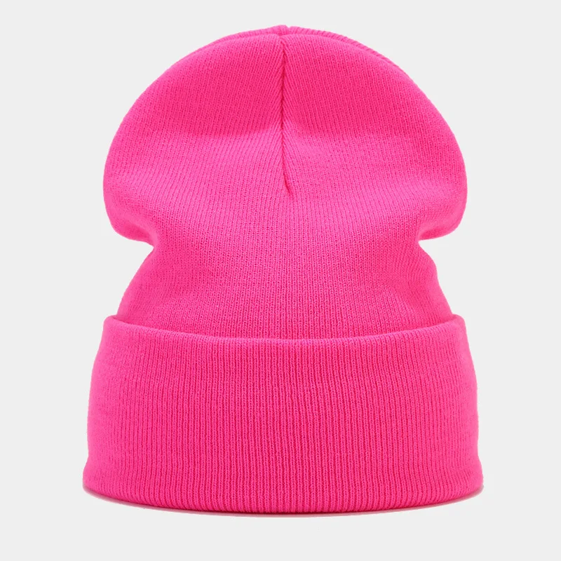 2024 Autumn/Spring Man’s Camouflage Knitting Hat Pure Colour Elastic Cap Unisex Warm Fashion Hat Female’s Leisured Beanie