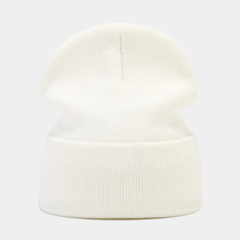 2024 Autumn/Spring Man’s Camouflage Knitting Hat Pure Colour Elastic Cap Unisex Warm Fashion Hat Female’s Leisured Beanie