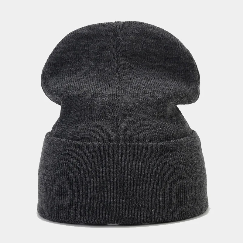 2024 Autumn/Spring Man’s Camouflage Knitting Hat Pure Colour Elastic Cap Unisex Warm Fashion Hat Female’s Leisured Beanie