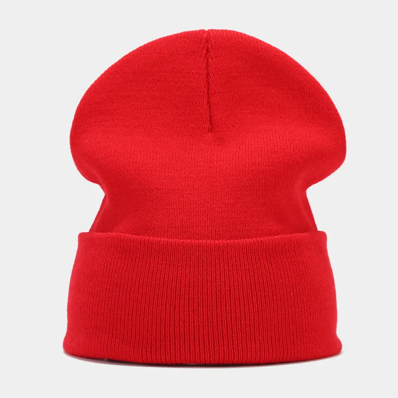 2024 Autumn/Spring Man’s Camouflage Knitting Hat Pure Colour Elastic Cap Unisex Warm Fashion Hat Female’s Leisured Beanie