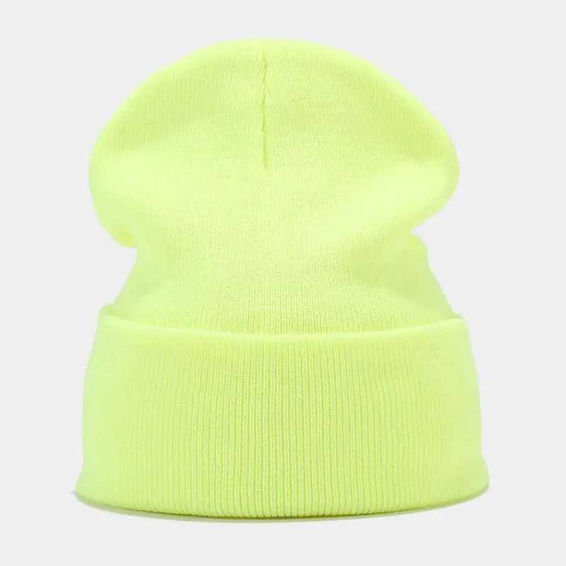 2024 Autumn/Spring Man’s Camouflage Knitting Hat Pure Colour Elastic Cap Unisex Warm Fashion Hat Female’s Leisured Beanie
