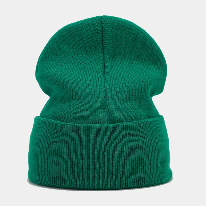 2024 Autumn/Spring Man’s Camouflage Knitting Hat Pure Colour Elastic Cap Unisex Warm Fashion Hat Female’s Leisured Beanie