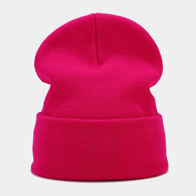 2024 Autumn/Spring Man’s Camouflage Knitting Hat Pure Colour Elastic Cap Unisex Warm Fashion Hat Female’s Leisured Beanie