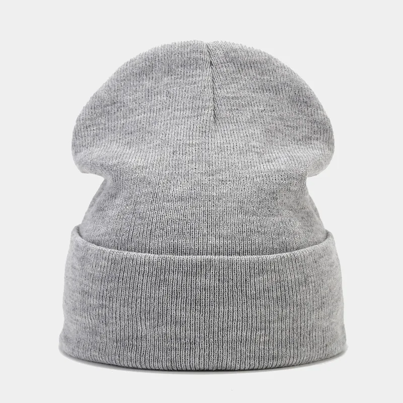 2024 Autumn/Spring Man’s Camouflage Knitting Hat Pure Colour Elastic Cap Unisex Warm Fashion Hat Female’s Leisured Beanie