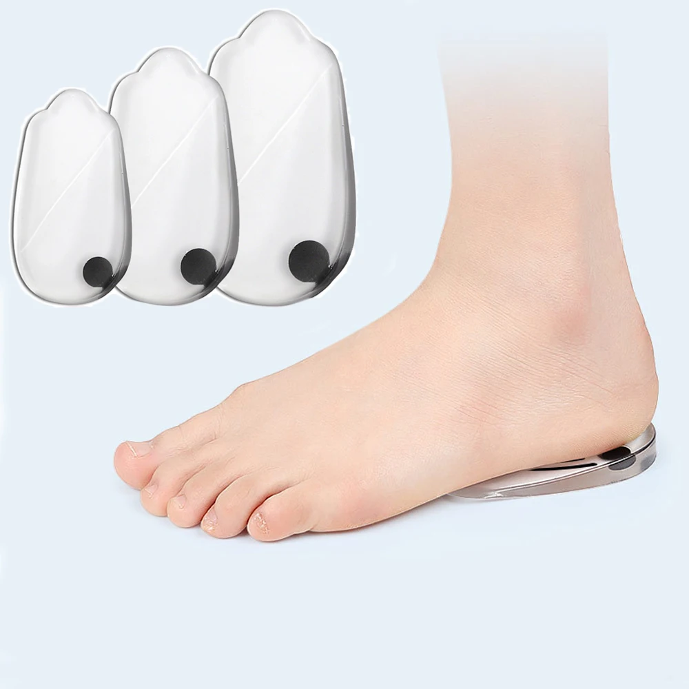Magnetic Silicone Orthopedic Insoles for Shoes Men Women Plantar Fasciitis Relief O/X Legs Knee Varus Correction Feet Heel Pads