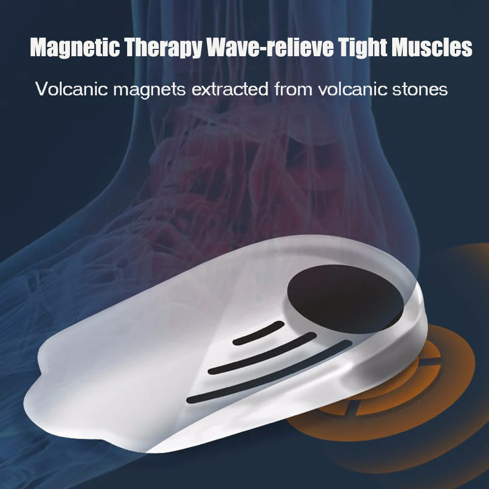 Magnetic Silicone Orthopedic Insoles for Shoes Men Women Plantar Fasciitis Relief O/X Legs Knee Varus Correction Feet Heel Pads