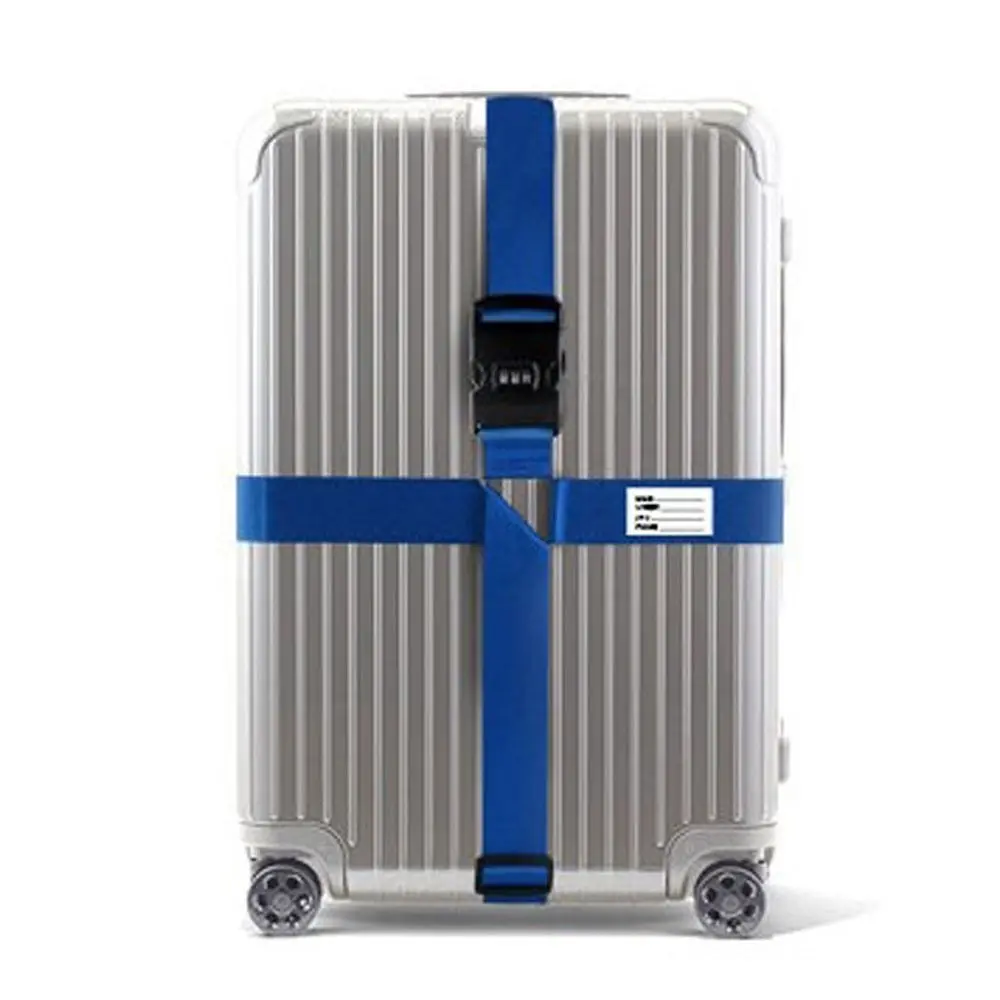 Travel Luggage Strap Adjustable Password Lock Packing Belt Baggage Secure Lock Anti-theft Luggage Strap Bundling Belt