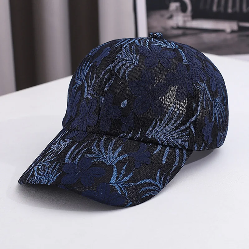 Vintage Letter Embroidered Baseball Cap Monochrome Adjustable Peaked Hat Spring Summer Stylish Sunshade Cap For Women Men