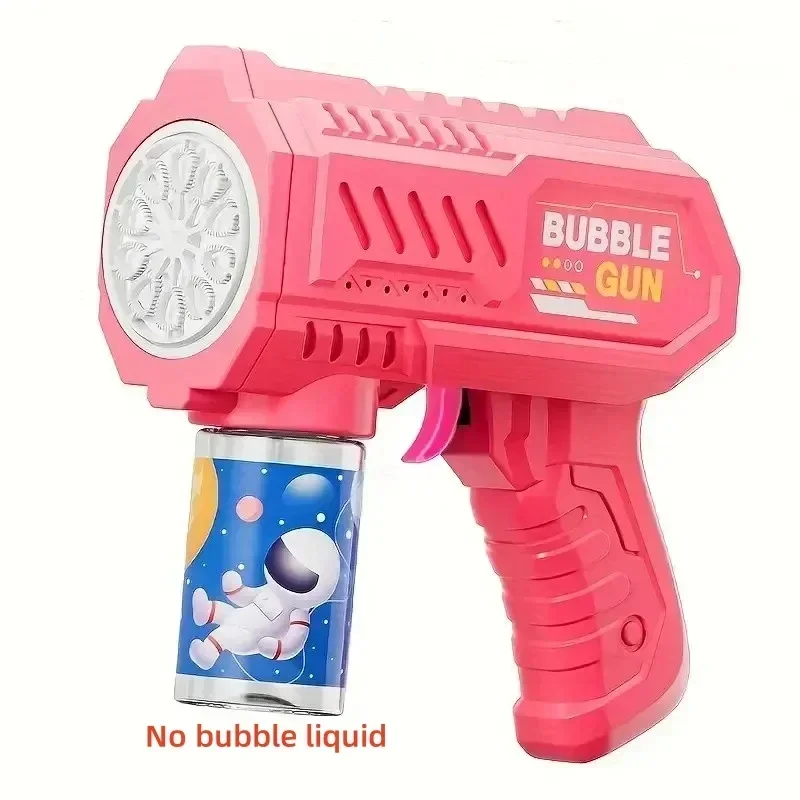10 Holes Children Electric Bubble Gun Rocket Soap Automatic Bubble Machine Kids Summer Outdoor Bubble Blowing Toys for Kids