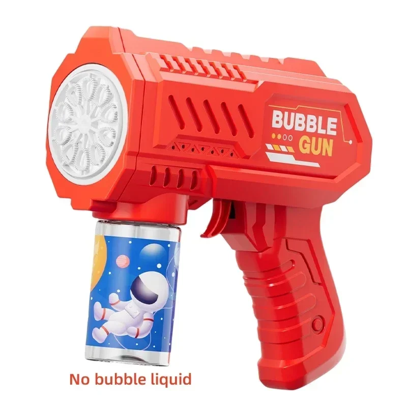 10 Holes Children Electric Bubble Gun Rocket Soap Automatic Bubble Machine Kids Summer Outdoor Bubble Blowing Toys for Kids
