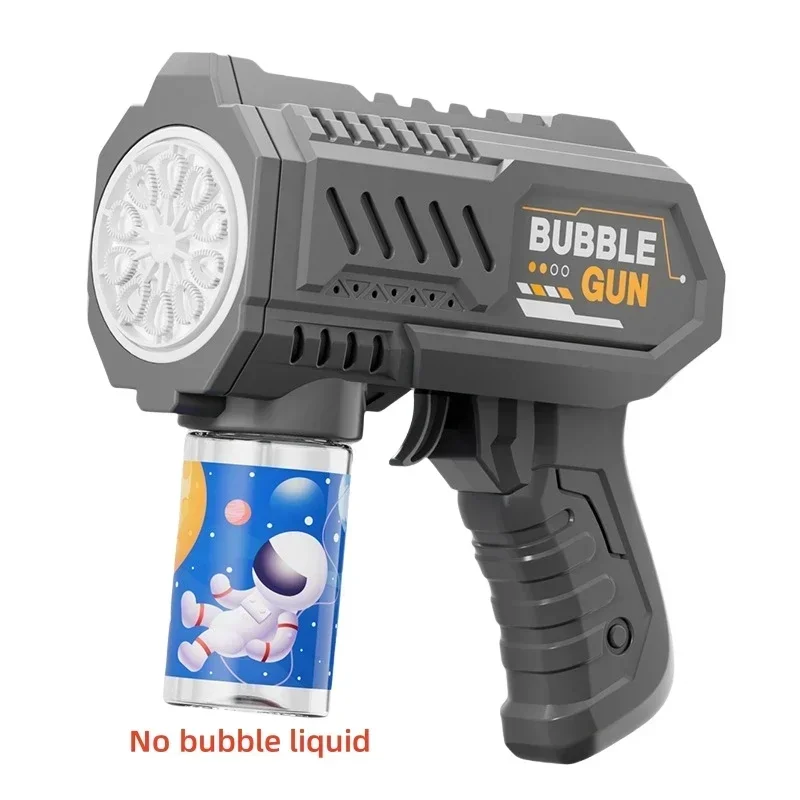 10 Holes Children Electric Bubble Gun Rocket Soap Automatic Bubble Machine Kids Summer Outdoor Bubble Blowing Toys for Kids