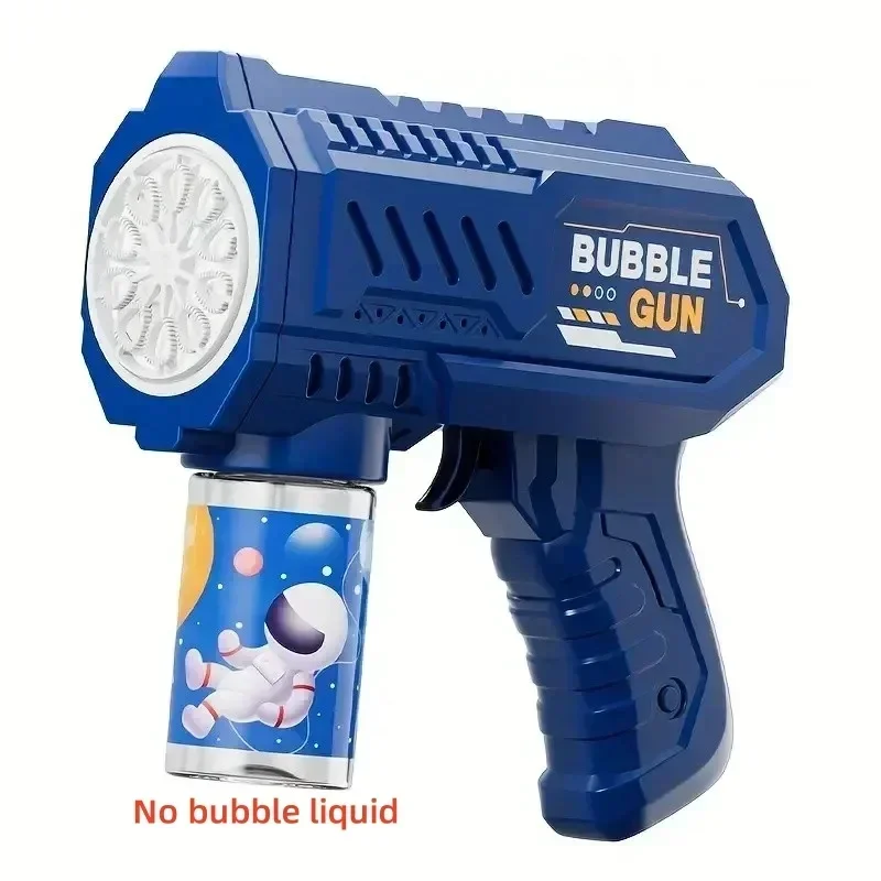 10 Holes Children Electric Bubble Gun Rocket Soap Automatic Bubble Machine Kids Summer Outdoor Bubble Blowing Toys for Kids