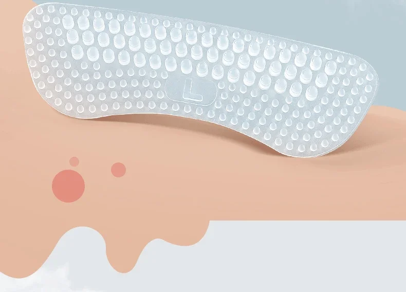 Upgrade Silicone Heel Stickers Heels Grips for Women Men Anti Slip Heel Cushions Non-Slip Inserts Pads Foot Heel Care Protector
