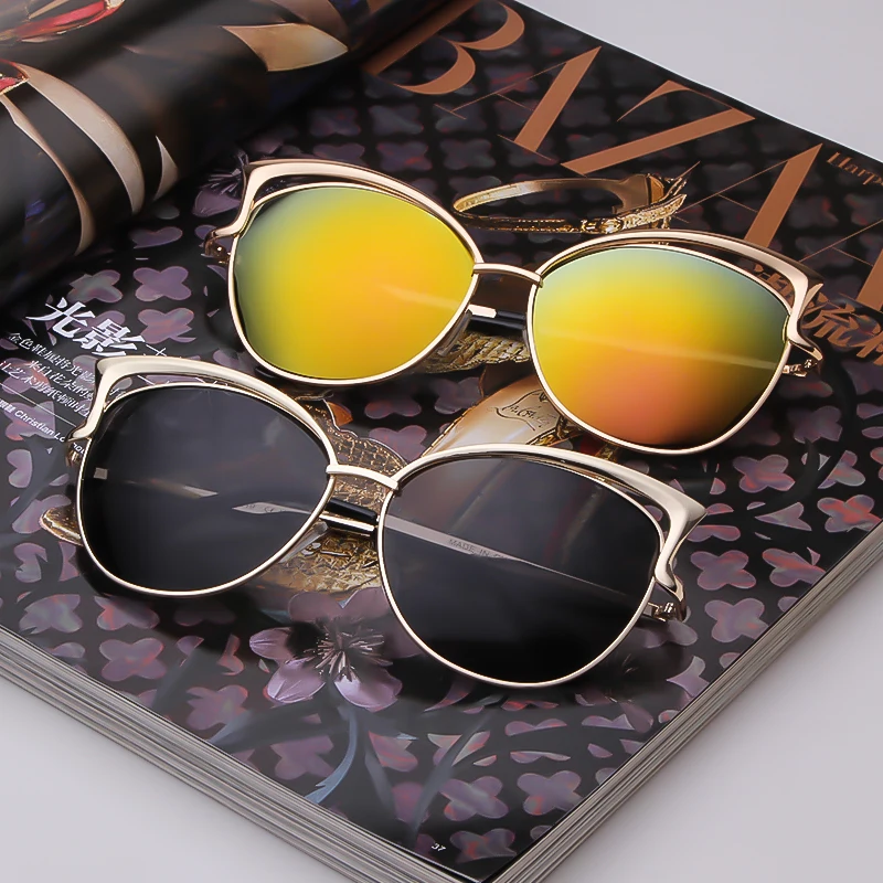 SORVINO Metal Frame Sunglasses Women Fashion Vintage Cat Eye Sun Glasses For Female Ladies 2026 Luxury Brand Eyeglasses UV400
