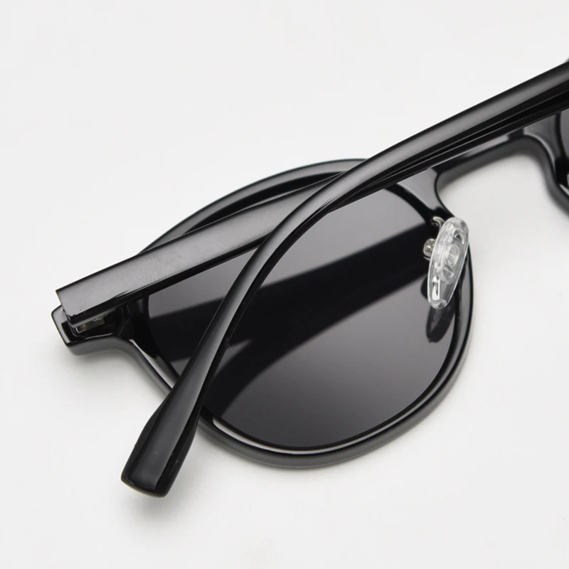 Peekaboo Unisex Polarized Sunglasses Retro Women Korean Style Ultralight Round Sun Glasses for Men TR90 Green Brown 2024 Gift