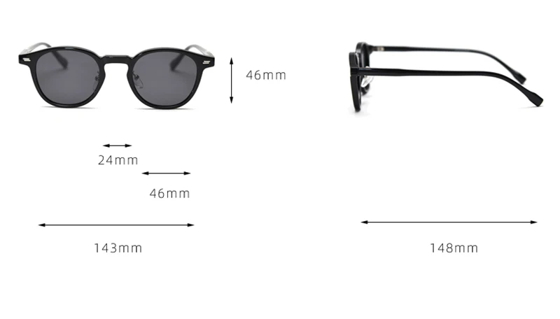 Peekaboo Unisex Polarized Sunglasses Retro Women Korean Style Ultralight Round Sun Glasses for Men TR90 Green Brown 2024 Gift