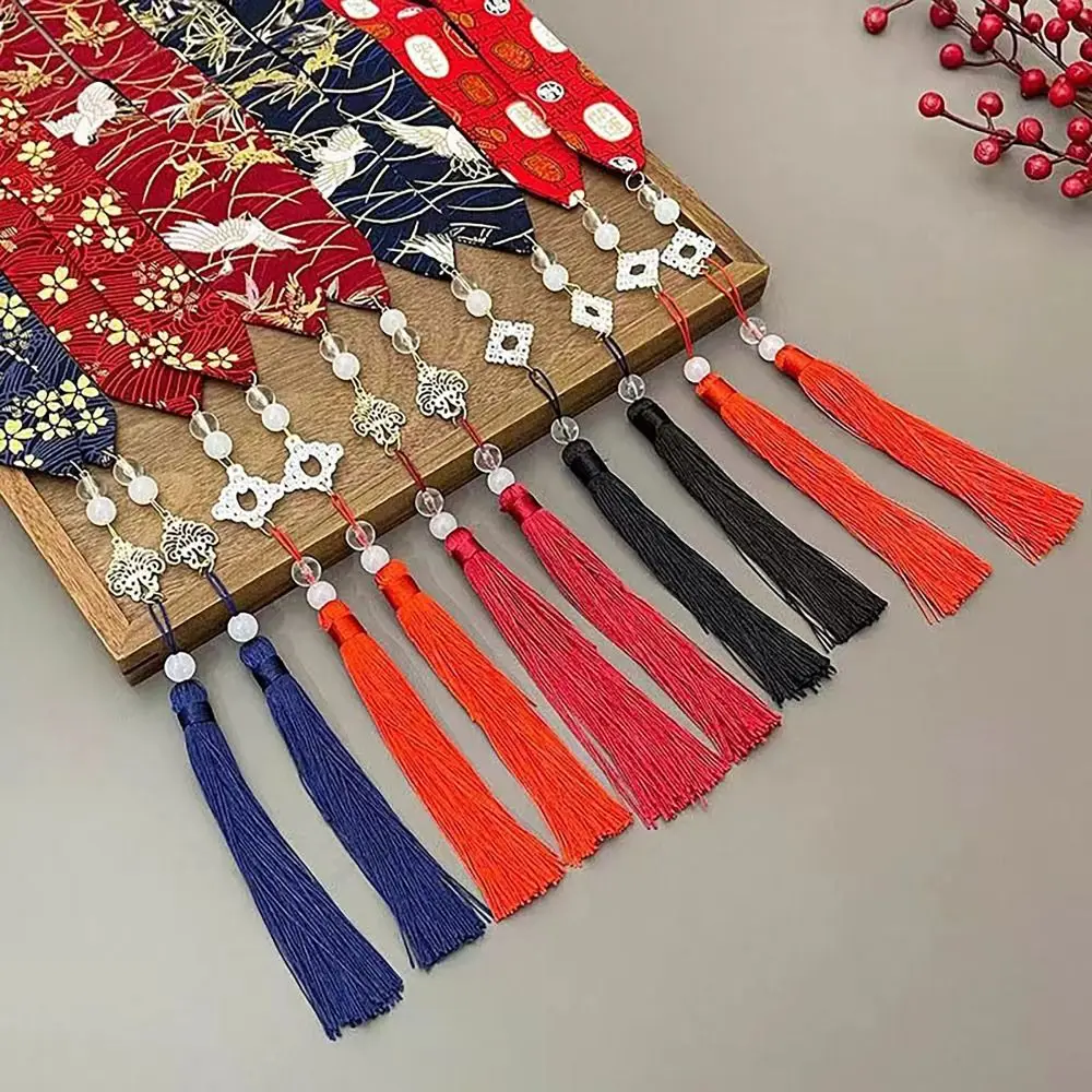 Retro Tassels Long Hair Straps Chinese Style Hair Ribbons Bow Hair Ornament Headdress Chinese Hanfu Head Bands Hair Accessories