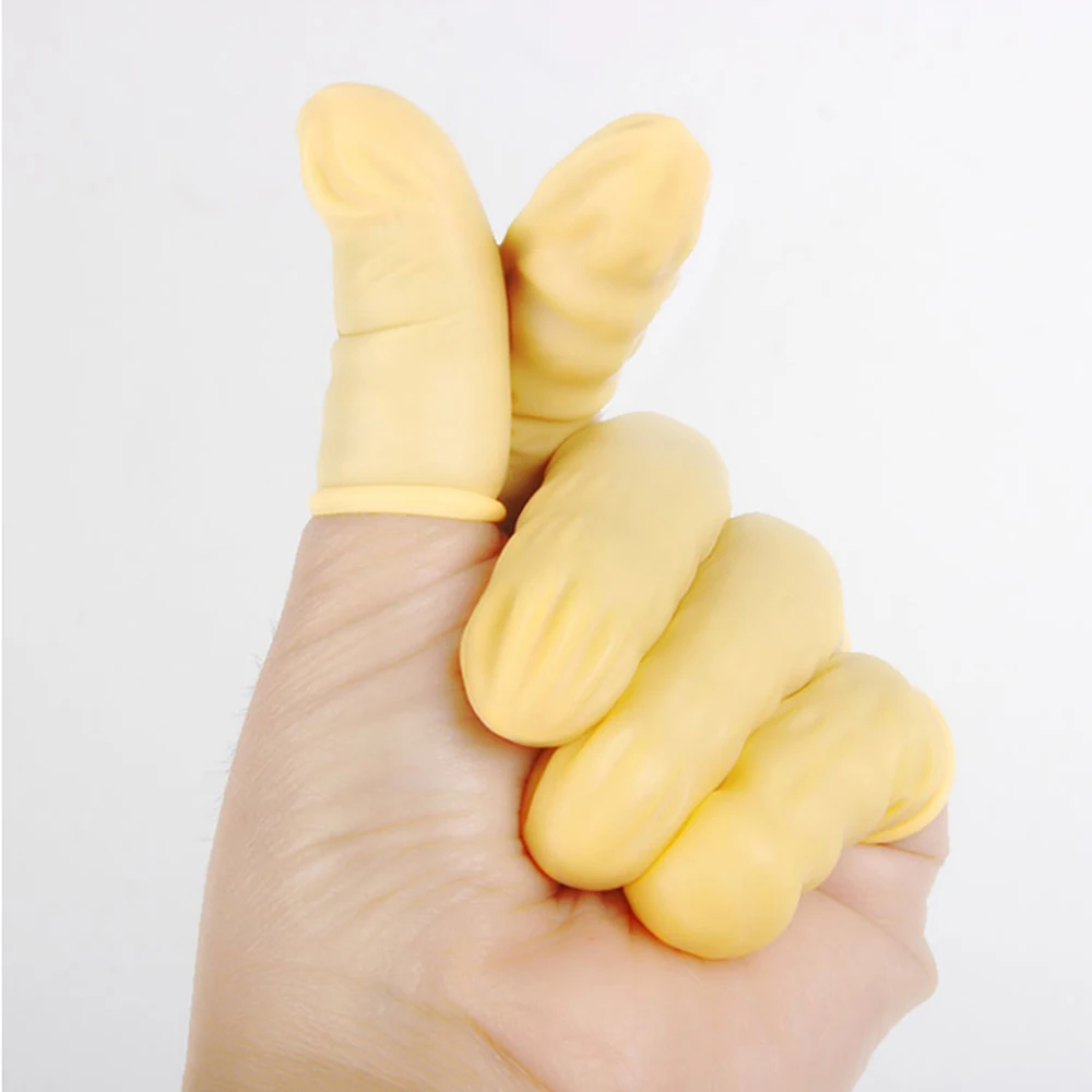 100Pcs Disposable Finger Cots Finger Protectors for Fingertips DIY Epoxy Resin Molds Making Tools Rubber Finger Gloves