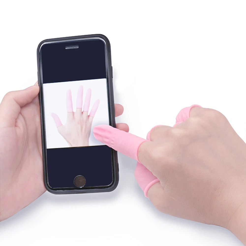 100Pcs Disposable Finger Cots Finger Protectors for Fingertips DIY Epoxy Resin Molds Making Tools Rubber Finger Gloves