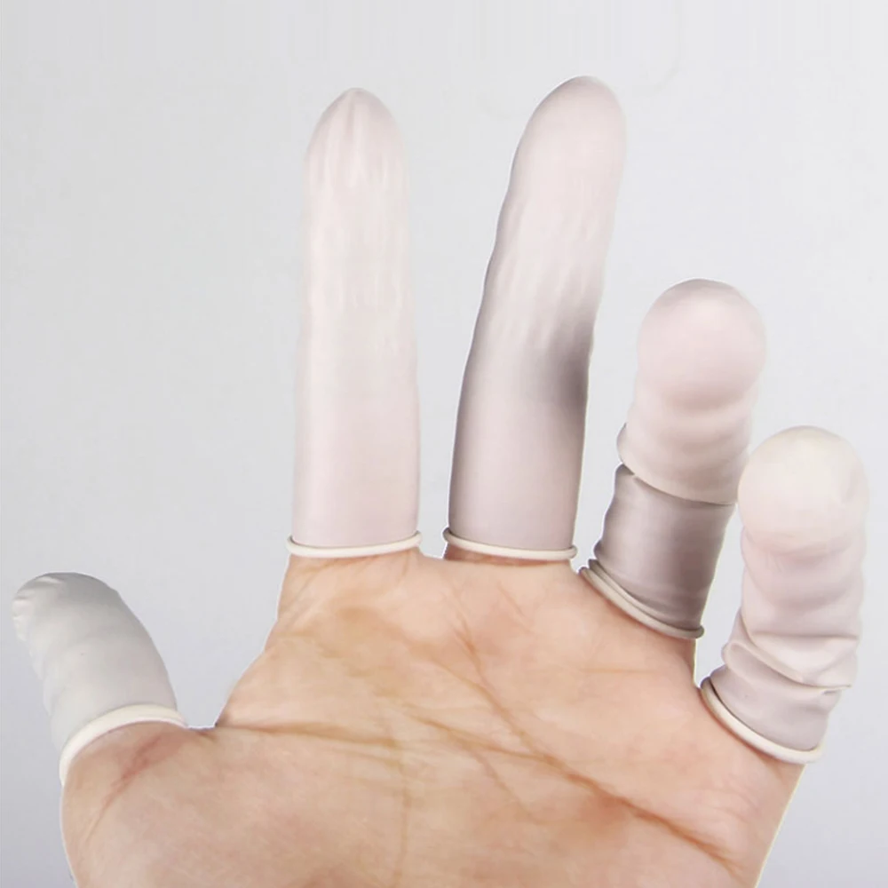 100Pcs Disposable Finger Cots Finger Protectors for Fingertips DIY Epoxy Resin Molds Making Tools Rubber Finger Gloves
