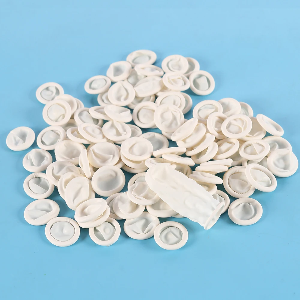 100Pcs Disposable Finger Cots Finger Protectors for Fingertips DIY Epoxy Resin Molds Making Tools Rubber Finger Gloves