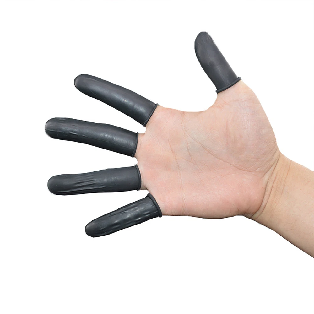 100Pcs Disposable Finger Cots Finger Protectors for Fingertips DIY Epoxy Resin Molds Making Tools Rubber Finger Gloves