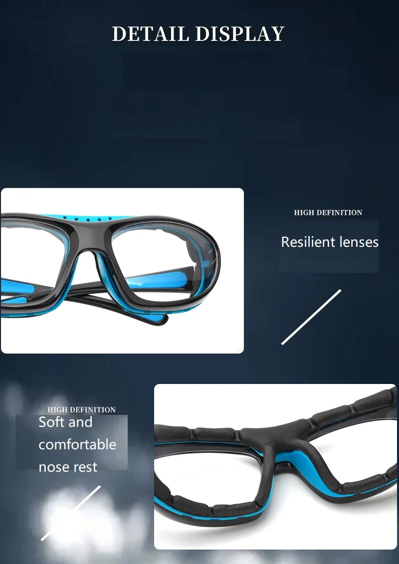 Basketball Eyeglasses Myopia Football Goggle Cycling Bicycle Bike Eyewear Outdoor Sport Glasses Prescription Customizable Lenses
