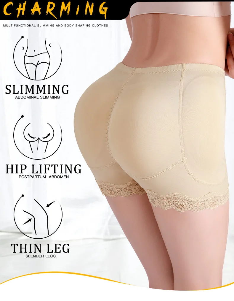 Padded Butt lifter Corrective Underwear Butt Enhancer Body Shaper Modeling Strap Fake Hip Shapwear Underwear Push Up Panties