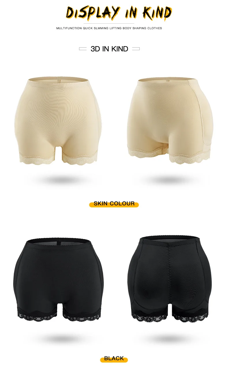 Padded Butt lifter Corrective Underwear Butt Enhancer Body Shaper Modeling Strap Fake Hip Shapwear Underwear Push Up Panties