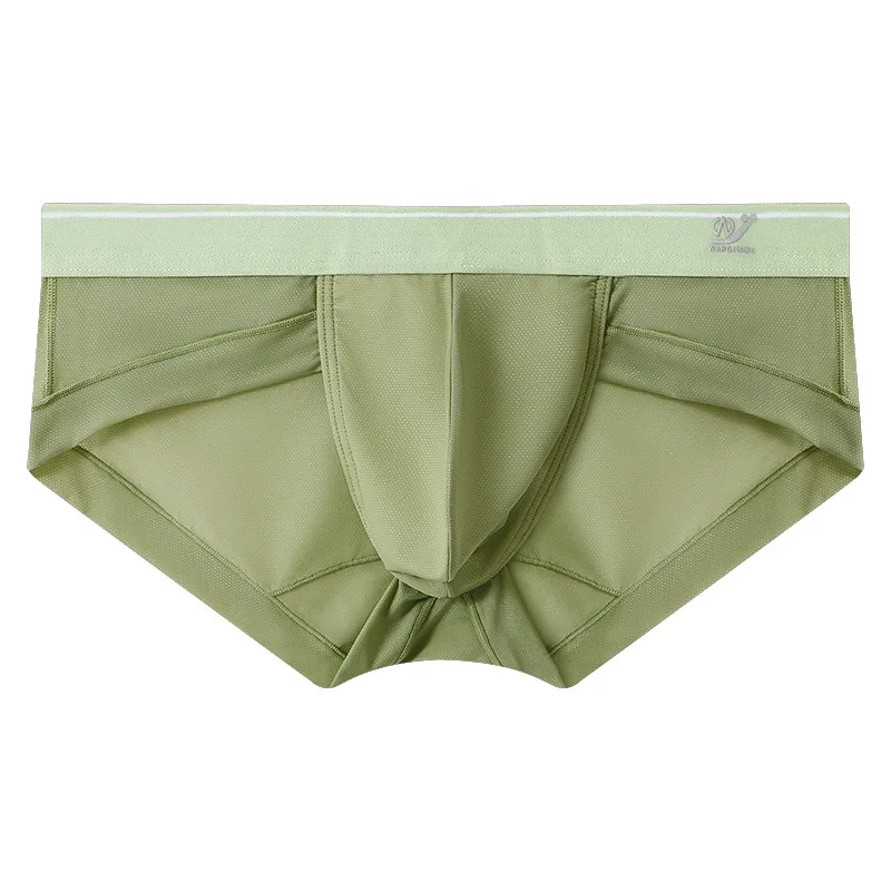 Men Briefs Breathable 3D Pouch Lightweight Men's Bikini Underwear Soft Sheer Comfort Quick Drying Stretchy Triangle for Summer