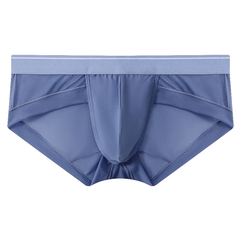 Men Briefs Breathable 3D Pouch Lightweight Men's Bikini Underwear Soft Sheer Comfort Quick Drying Stretchy Triangle for Summer