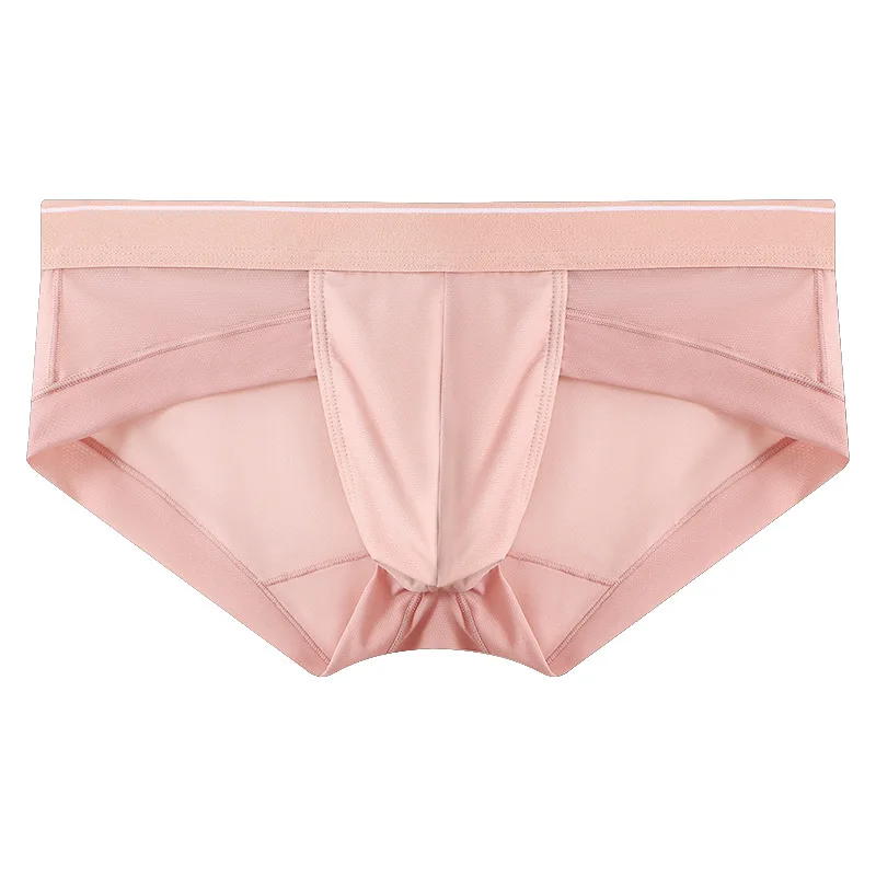 Men Briefs Breathable 3D Pouch Lightweight Men's Bikini Underwear Soft Sheer Comfort Quick Drying Stretchy Triangle for Summer