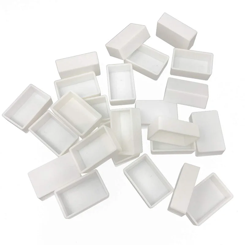 24/50/100pcs Empty Watercolor Full Pans 3.2ML White Plastic Watercolor Paint Pans Suit for DIY Metal watercolor Tin Palette Box