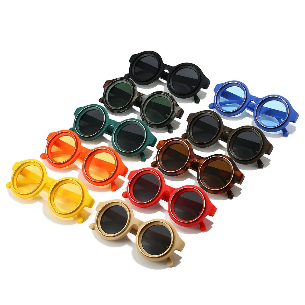 Fashion Vintage Round Sunglasses Women For Men Sun Glasses Punk Shades Luxury Brand Designer Classic Steampunk Shades UV400