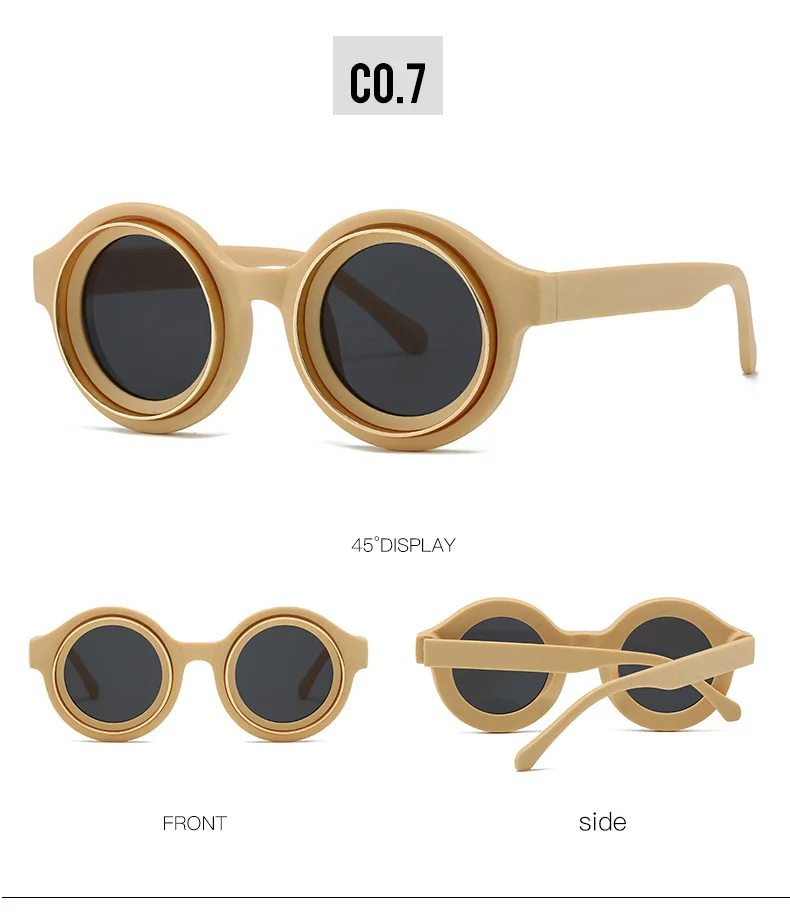 Fashion Vintage Round Sunglasses Women For Men Sun Glasses Punk Shades Luxury Brand Designer Classic Steampunk Shades UV400