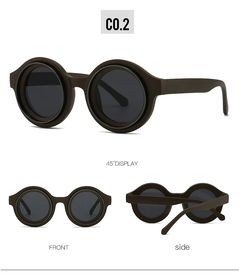 Fashion Vintage Round Sunglasses Women For Men Sun Glasses Punk Shades Luxury Brand Designer Classic Steampunk Shades UV400
