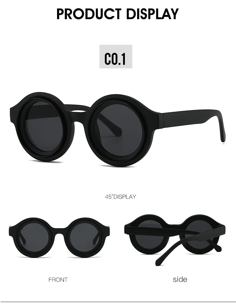 Fashion Vintage Round Sunglasses Women For Men Sun Glasses Punk Shades Luxury Brand Designer Classic Steampunk Shades UV400