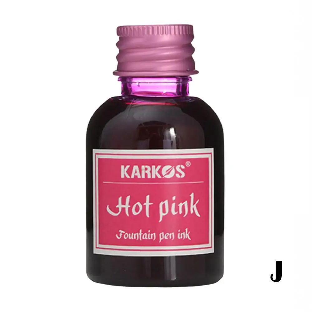 1 Bottle Pure Colorful 20/30ml Fountain Pen Ink Refilling Ink Stationery School High Quality Calligraphy Writing Fountain Ink