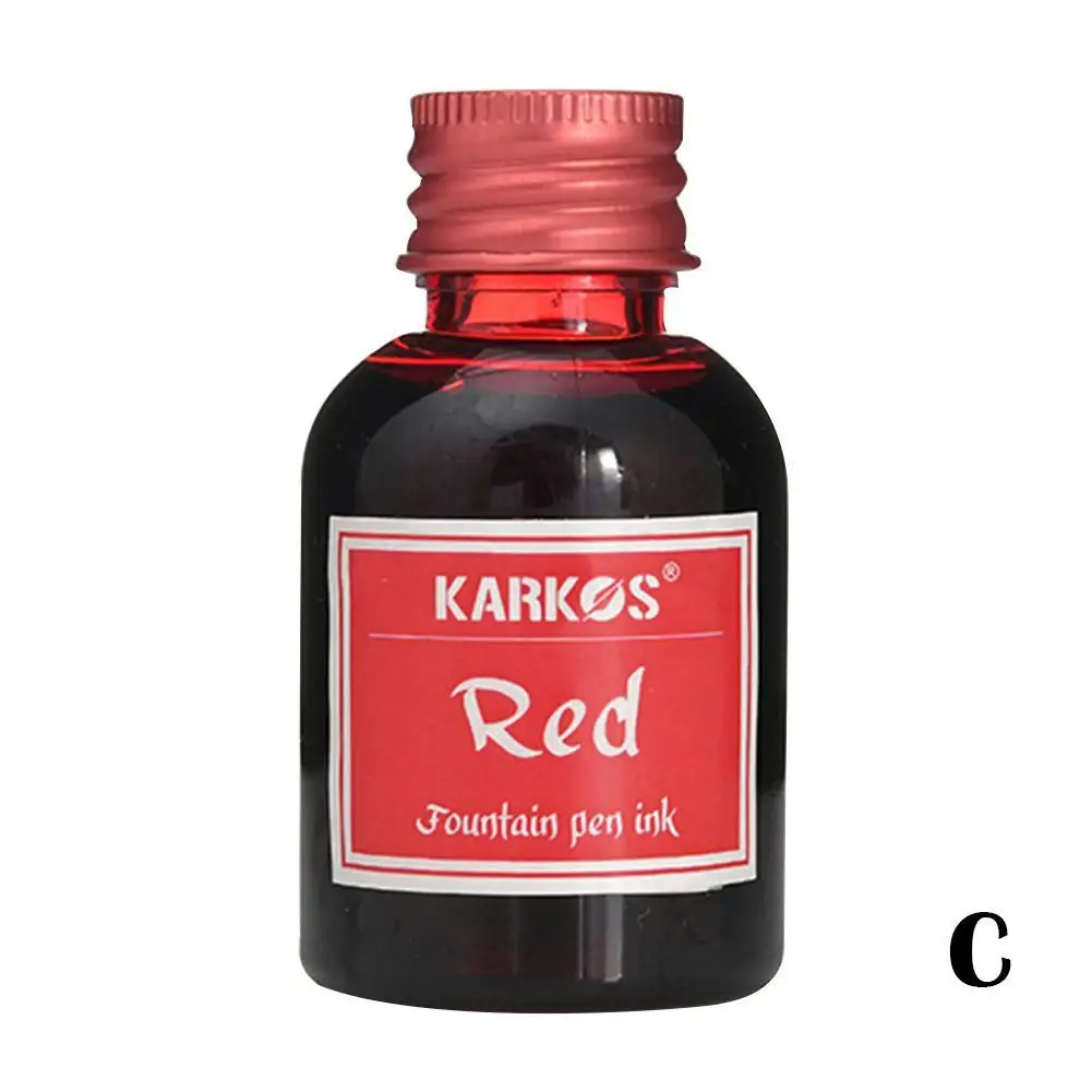 1 Bottle Pure Colorful 20/30ml Fountain Pen Ink Refilling Ink Stationery School High Quality Calligraphy Writing Fountain Ink