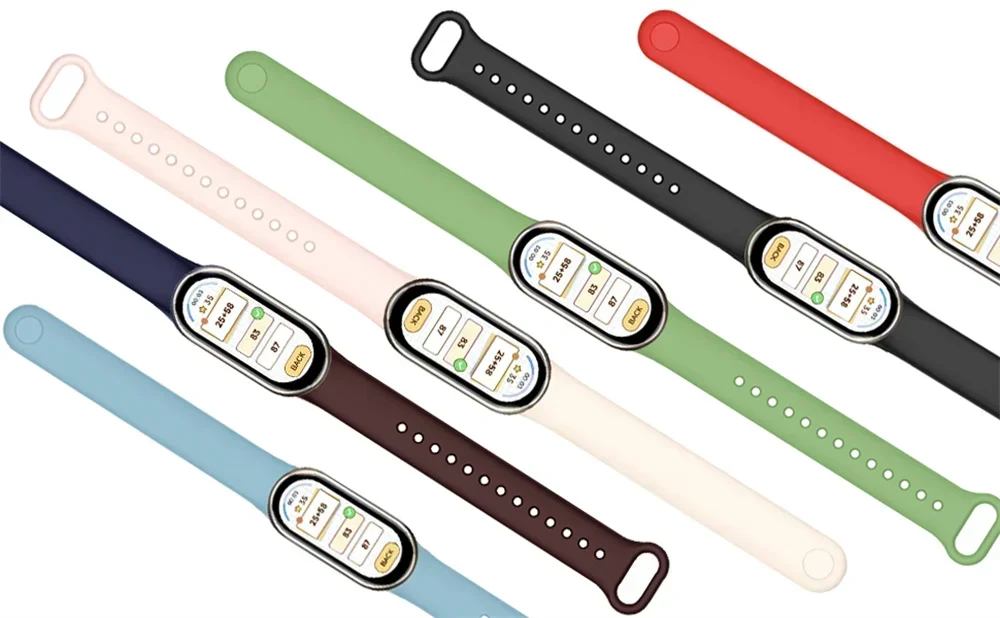 Strap For Mi band 8 xiaomi 8 NFC Bracelet Sport Belt Silicone Replacement Smartwatch Bracelet Watchband Xiaomi Mi Band 8 Strap
