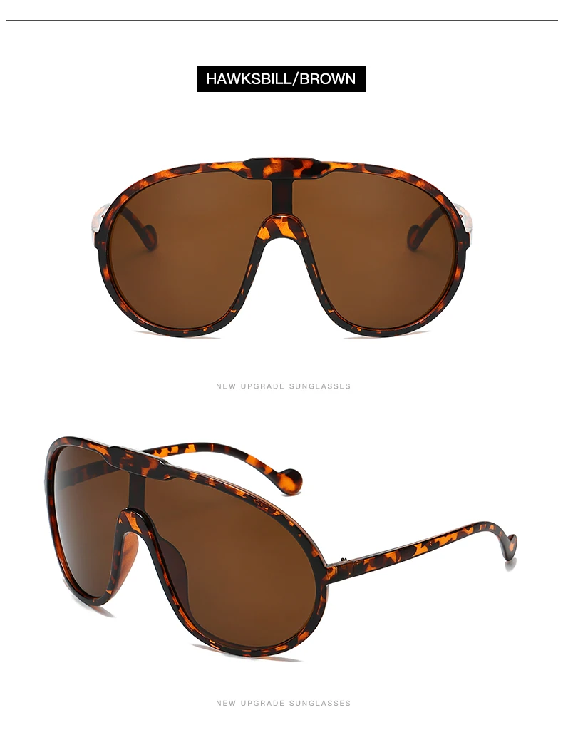 Fashion Oversized Sunglasses Women Punk Big Frame Vintage Cycling Sun Glasses Men Shades Retro Gradient Shades UV400